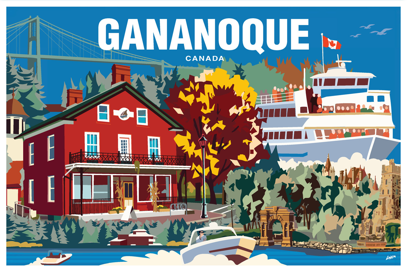 Finished Gananoque illustration