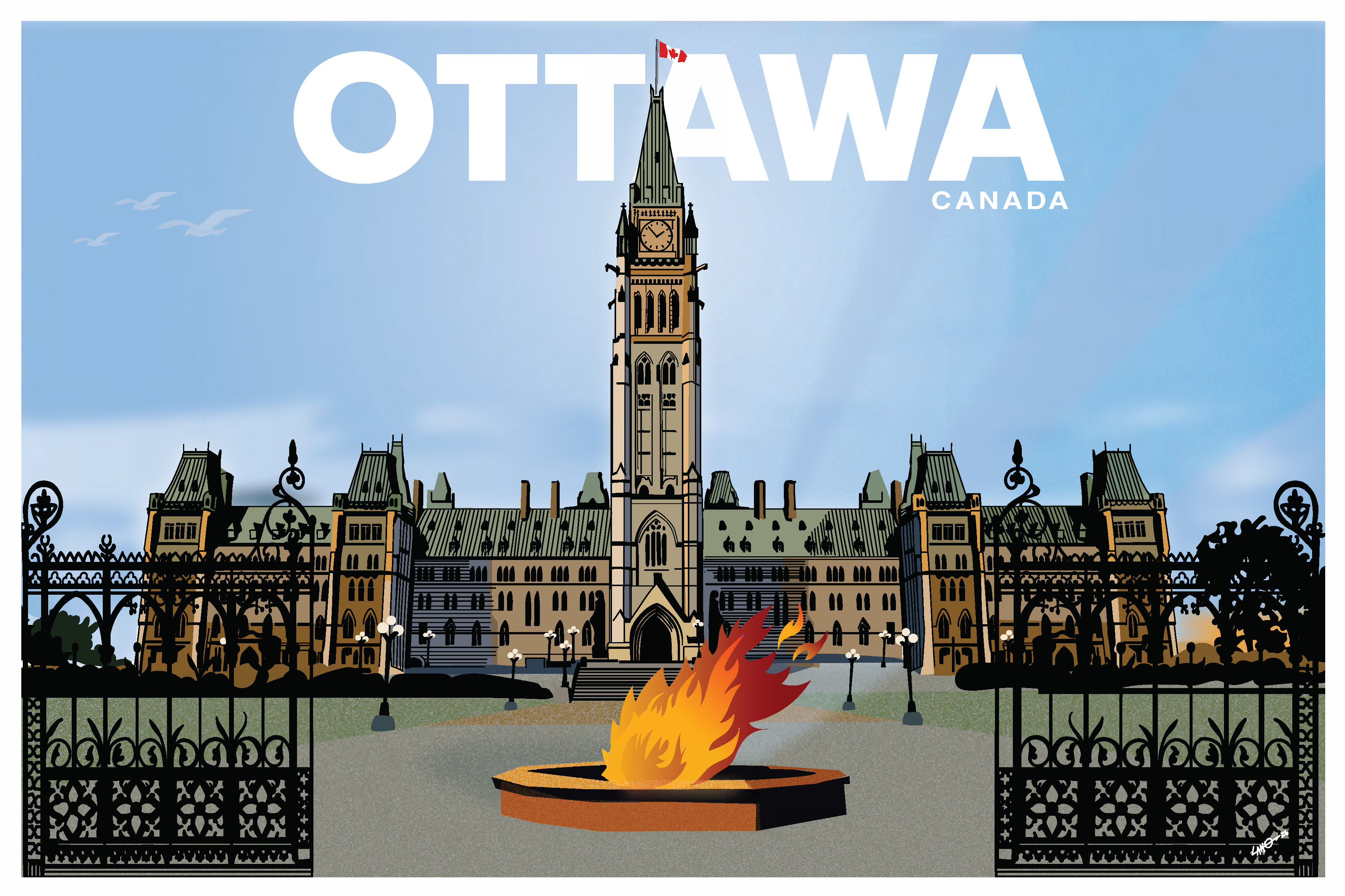 Parliament Hill postcard
