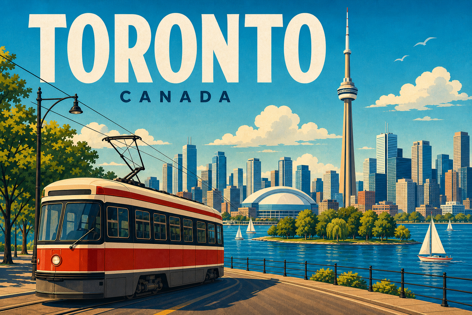 Toronto hand-drawn art